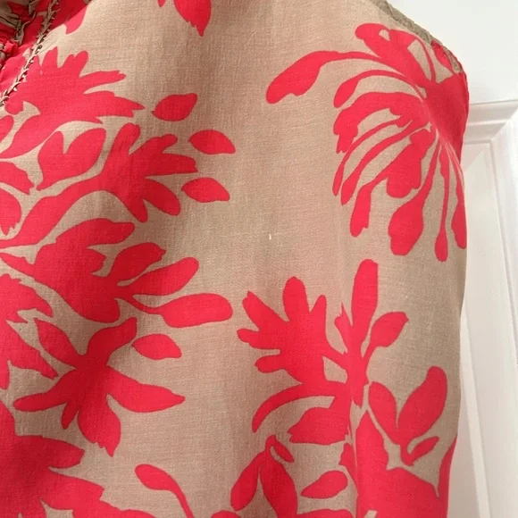 EDDIE BAUER silk blend sleeveless floral top size XL - Picture 4 of 4